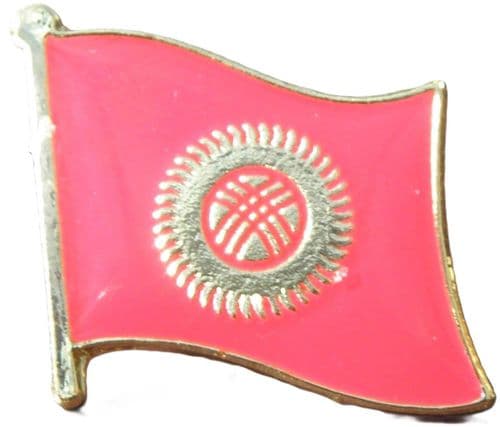 Kyrgyzstan Flag Lapel Hat Cap Tie Pin Badge Kyrgyz Republic   Souvenir