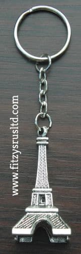 Large 3D Eiffel Tower Key Ring France Paris Gift Souvenir Keyring