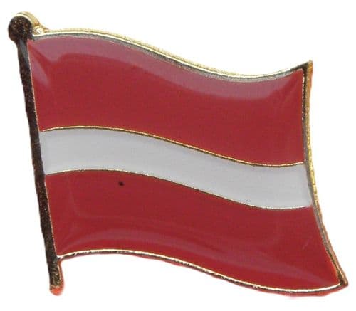 Latvia Country Flag Lapel Hat Cap Tie Pin Badge Latvijas Republika New