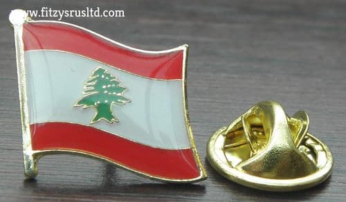 Lebanon Country Flag Lapel Hat Cap Tie Pin Badge Lebanese Brooch
