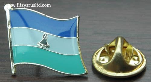 Lesotho Flag Lapel Hat Cap Tie Pin Badge Muso oa Lesotho Maseru Gift Souvenir