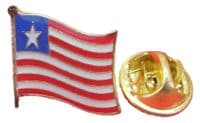 Liberia Country Flag Lapel Hat Cap Tie Pin Badge Liberian Republic New