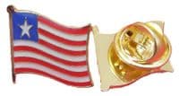 Liberia Country Flag Lapel Hat Cap Tie Pin Badge Liberian Republic New