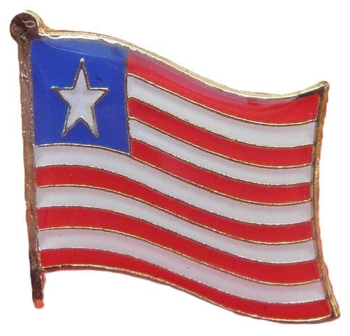 Liberia Country Flag Lapel Hat Cap Tie Pin Badge Liberian Republic New