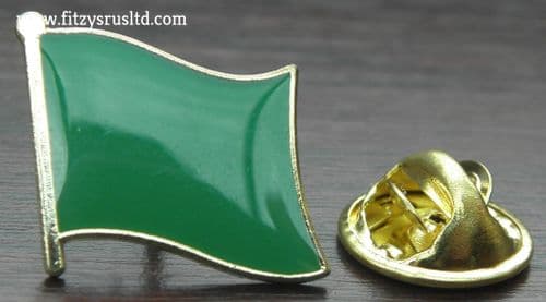 Libya Green Lapel Hat Cap Tie Pin Badge Flag of the Libyan Arab Jamahiriya