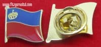 Liechtenstein Flag Lapel Hat Cap Tie Pin Badge Frstentum Liechtenstein Souvenir