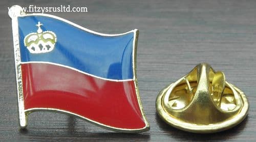 Liechtenstein Flag Lapel Hat Cap Tie Pin Badge Frstentum Liechtenstein Souvenir