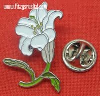 Lily Flower Lapel Hat Cap Tie Pin Badge Lilium Brooch