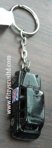LONDON BLACK TAXI 3D KEYRING ENGLAND UK KEY RING SOUVENIR
