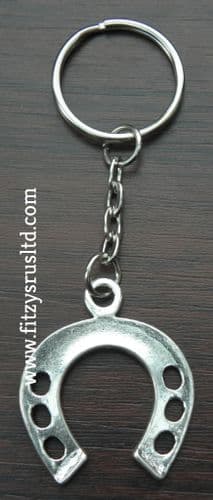Lucky Horse shoe Key Ring Horseshoe Keyring Large Good Luck Wedding Farrier