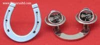 Lucky Horse shoe Lapel Cap Hat Tie Pin Badge Brooch Farrier Wedding Horseshoe