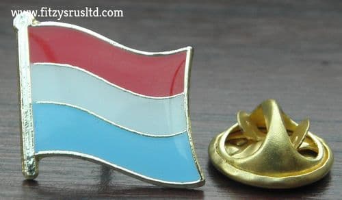 Luxembourg Country Flag Lapel Hat Cap Tie Pin Badge Groussherzogtum Ltzebuerg
