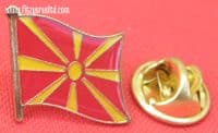 Macedonia Macedonian Flag Lapel Hat Cap Tie Pin Badge   New