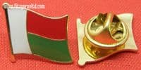 Madagascar Country Flag Lapel Hat Cap Tie Pin Badge Repoblikan'i Madagasikara