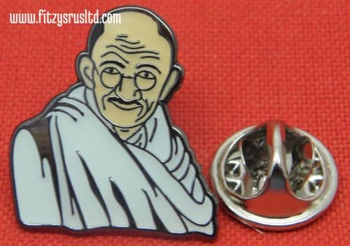 Mahatma Gandhi Lapel / Tie Pin Badge Brooch Bapu India Indian Civil Rights Hindu