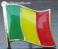 Mali Flag Lapel Hat Cap Tie Pin Badge Rpublique du Mali ka Fasojamana Bamako