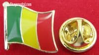 Mali Flag Lapel Hat Cap Tie Pin Badge Rpublique du Mali ka Fasojamana Bamako