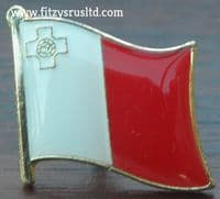 Malta Maltese Flag Lapel Hat Cap Tie Pin Badge Republic Repubblika ta' Malta New