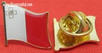 Malta Maltese Flag Lapel Hat Cap Tie Pin Badge Republic Repubblika ta' Malta New