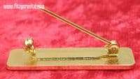 Manager Lapel Pin Badge Black & Gold Colour Sign Metal Brooch