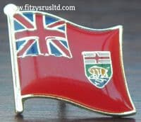 Manitoba Flag - Enamel Lapel / Hat / Cap / Tie Pin Badge Winnipeg Gift Souvenir