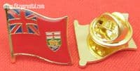 Manitoba Flag - Enamel Lapel / Hat / Cap / Tie Pin Badge Winnipeg Gift Souvenir