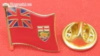 Manitoba Flag - Enamel Lapel / Hat / Cap / Tie Pin Badge Winnipeg Gift Souvenir
