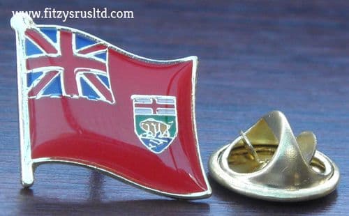 Manitoba Flag - Enamel Lapel / Hat / Cap / Tie Pin Badge Winnipeg Gift Souvenir