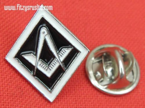 Masonic Square and Compass Lapel / Tie Pin Badge - Freemason Mason Freemasonary