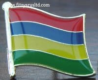 Mauritius Flag Lapel Hat Cap Tie Pin Badge Maurice Republik Moris Gift Souvenir