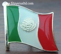Mexico Mexican Flag Enamel Lapel Pin Badge - Brand New
