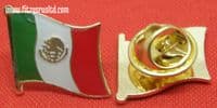 Mexico Mexican Flag Enamel Lapel Pin Badge - Brand New