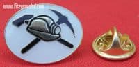 Miner MIneworker Lapel Hat Tie Cap Pin Badge Mine Worker Hammer Pick Hat Brooch