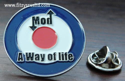 Mod A Way of Life Lapel Hat Tie Pin Badge RAF Mods Target