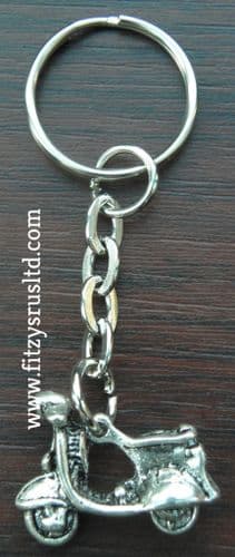 Mod Scooter Mods Metal Keyring 3D Small Key Ring Vespa Lambretta Style Souvenir