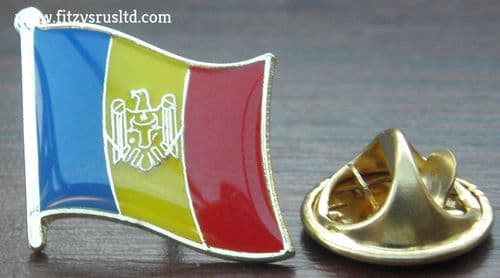 Moldova Moldovan Country Flag Lapel Hat Cap Tie Pin Badge Republica Moldova New