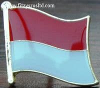 Monaco Country Flag Lapel Hat Cap Tie Pin Badge Principatu de Mnegu Principaut