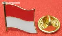 Monaco Country Flag Lapel Hat Cap Tie Pin Badge Principatu de Mnegu Principaut