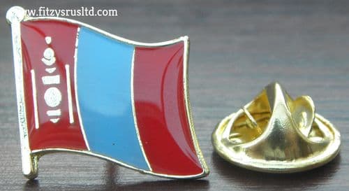 Mongolia Mongolian Flag Lapel Hat Cap Tie Pin Badge   Mongol uls New