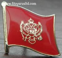 Montenegro Country Flag Lapel Hat Cap Tie Pin Badge   Crna Gora New
