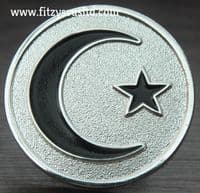 Moon & Star Lapel Hat Cap Tie Metal Pin Badge Crescent Islam Muslim Gift