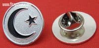 Moon & Star Lapel Hat Cap Tie Metal Pin Badge Crescent Islam Muslim Gift