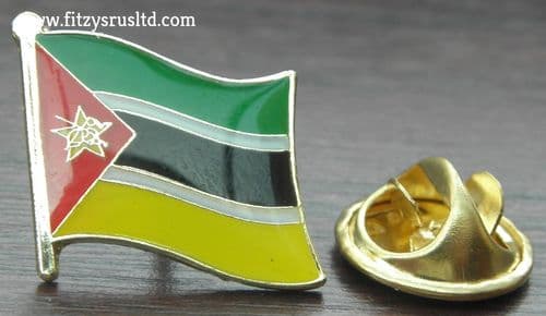 Mozambique Flag Lapel Hat Cap Tie Pin Badge Repblica de Moambique Maputo Gift