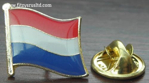 Netherlands Country Flag - Lapel - Hat - Cap - Tie Pin Badge Nederland Amsterdam