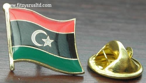 New Libya Flag Lapel Hat Cap Tie Pin Badge Tripoli Gift Souvenir State of Libya
