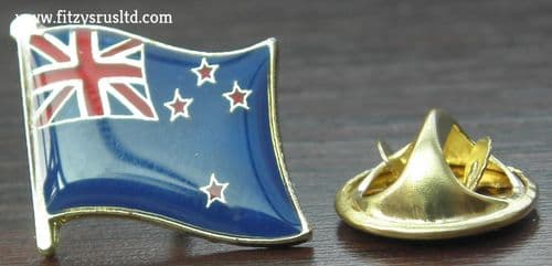 New Zealand Country Flag - Lapel - Hat - Cap - Tie Pin Badge Aotearoa Brand New