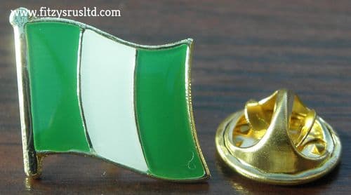 Nigeria Country Flag Lapel Hat Cap Tie Pin Badge - Federal Republic of Brand New