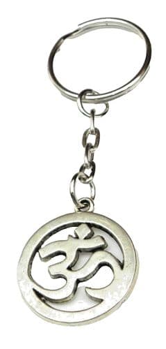 Om Circular Key Ring Aum Keyring Praava Omkara Omkar Aukara Dharma Hindu Gift