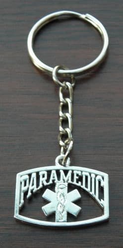 Paramedic Keyring Medical Symbol Metal Key Ring