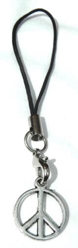 Peace CND Symbol Mobile Strap Handbag Anti War Charm